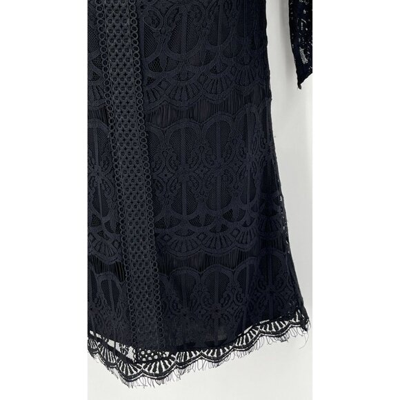 Miami Ladies Off the Shoulder Lace Dress Black Size M - Picture 5 of 11